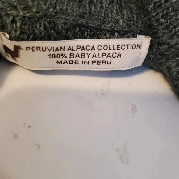 Peruvian Alpaca Collection Baby Alpaca Button Down Cardigan/Blazer Made In Peru - Picture 11 of 11